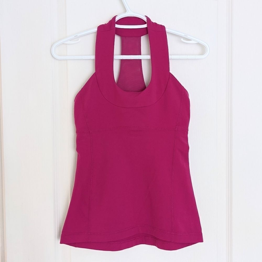 Lululemon racerback tank top pink size 4 @B5